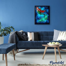 Charger l'image dans la galerie, Broderie Diamant | Broderie Diamant - Sirène sous lEau | Broderie Romantique romantique | FiguredArt