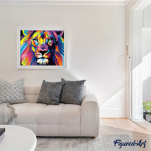 Charger l'image dans la galerie, Broderie Diamant | Broderie Diamant - Lion Pop Art | animaux Broderie Animaux lions Pop Art | FiguredArt