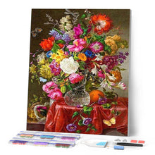 Charger l'image dans la galerie, Broderie Diamant | Broderie Diamant - Gros Bouquet de Fleurs | Broderie Fleurs fleurs | FiguredArt