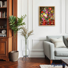 Charger l'image dans la galerie, Broderie Diamant | Broderie Diamant - Gros Bouquet de Fleurs | Broderie Fleurs fleurs | FiguredArt