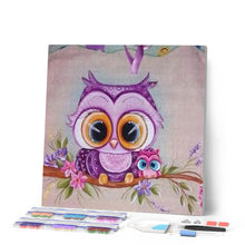 Charger l'image dans la galerie, Broderie Diamant | Broderie Diamant - Oiseaux et Gros Yeux | animaux Broderie Animaux oiseaux | FiguredArt