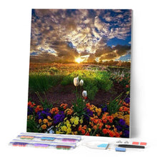 Charger l'image dans la galerie, Broderie Diamant | Broderie Diamant - Champs de Fleurs | Broderie Fleurs fleurs | FiguredArt