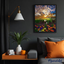 Charger l'image dans la galerie, Broderie Diamant | Broderie Diamant - Champs de Fleurs | Broderie Fleurs fleurs | FiguredArt