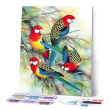 Charger l'image dans la galerie, Broderie Diamant | Broderie Diamant - Les Perroquets sur Branche | animaux Broderie Animaux oiseaux perroquets | FiguredArt
