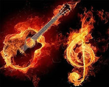 Charger l'image dans la galerie, Broderie Diamant | Broderie Diamant - Musique en Feu | Broderie Romantique musique romantique | FiguredArt