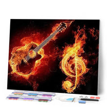 Charger l'image dans la galerie, Broderie Diamant | Broderie Diamant - Musique en Feu | Broderie Romantique musique romantique | FiguredArt