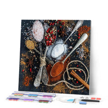 Charger l'image dans la galerie, Broderie Diamant | Broderie Diamant - Cuillères dEpices | Broderie Cuisine cuisine | FiguredArt