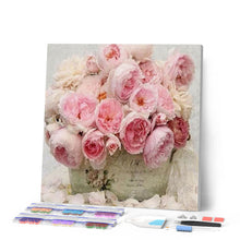 Charger l'image dans la galerie, Broderie Diamant | Broderie Diamant - La vie en Rose | Broderie Fleurs fleurs | FiguredArt