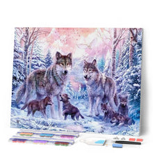 Charger l'image dans la galerie, Broderie Diamant | Broderie Diamant - Les Loups | animaux Broderie Animaux lapins loups | FiguredArt