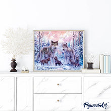 Charger l'image dans la galerie, Broderie Diamant | Broderie Diamant - Les Loups | animaux Broderie Animaux lapins loups | FiguredArt