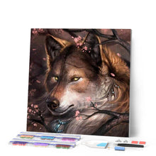 Charger l'image dans la galerie, Broderie Diamant | Broderie Diamant - Regard de Loup | animaux Broderie Animaux lapins loups | FiguredArt