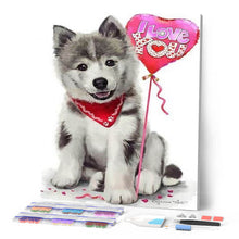 Charger l'image dans la galerie, Broderie Diamant | Broderie Diamant - Chien I Love You | animaux Broderie Animaux chiens | FiguredArt