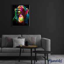 Charger l'image dans la galerie, Broderie Diamant | Broderie Diamant - Singe en Couleur | animaux Broderie Animaux singes | FiguredArt