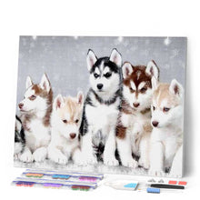 Charger l'image dans la galerie, Broderie Diamant | Broderie Diamant - Petit Loup | animaux Broderie Animaux lapins loups | FiguredArt