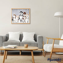 Charger l'image dans la galerie, Broderie Diamant | Broderie Diamant - Petit Loup | animaux Broderie Animaux lapins loups | FiguredArt