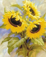 Charger l'image dans la galerie, Broderie Diamant | Broderie Diamant - Petits Tournesols | Broderie Fleurs fleurs | FiguredArt