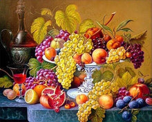 Charger l'image dans la galerie, Broderie Diamant | Broderie Diamant - Corbeille de Fruits | Broderie Fleurs fleurs | FiguredArt