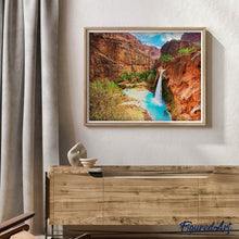 Charger l'image dans la galerie, Broderie Diamant | Broderie Diamant - Cascade dans le Désert | Broderie Paysages paysages | FiguredArt