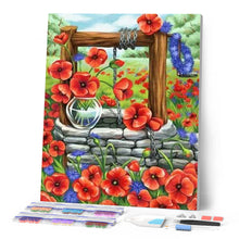 Charger l'image dans la galerie, Broderie Diamant | Broderie Diamant - Coquelicots | Broderie Fleurs fleurs | FiguredArt