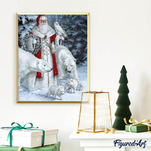 Charger l'image dans la galerie, Broderie Diamant | Broderie Diamant - Homme des Neiges 2 | animaux Broderie Animaux hiver | FiguredArt