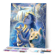 Charger l'image dans la galerie, Broderie Diamant | Broderie Diamant - Princesse des Animaux | animaux Broderie Animaux | FiguredArt