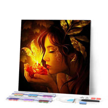 Charger l'image dans la galerie, Broderie Diamant | Broderie Diamant - Femme et Papillon | animaux Broderie Animaux Broderie Romantique papillons romantique | FiguredArt