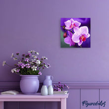 Charger l'image dans la galerie, Broderie Diamant | Broderie Diamant - Belle Fleur Violette | Broderie Fleurs fleurs | FiguredArt