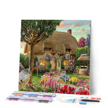 Charger l'image dans la galerie, Broderie Diamant | Broderie Diamant - Maison familiale | Broderie Paysages paysages | FiguredArt