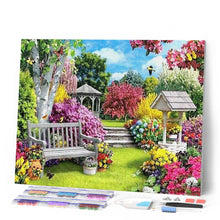 Charger l'image dans la galerie, Broderie Diamant - Joli Jardin 40x50cm toile tendue sur châssis