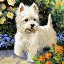 Charger l'image dans la galerie, Broderie Diamant | Broderie Diamant - Chien Westie | animaux Broderie Animaux chiens | FiguredArt