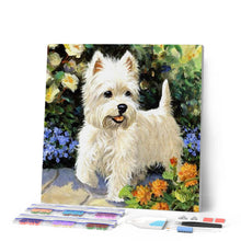 Charger l'image dans la galerie, Broderie Diamant | Broderie Diamant - Chien Westie | animaux Broderie Animaux chiens | FiguredArt