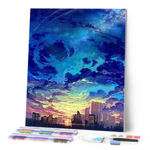 Charger l'image dans la galerie, Broderie Diamant | Broderie Diamant - Ville et Grand Ciel | Broderie Ville ville | FiguredArt