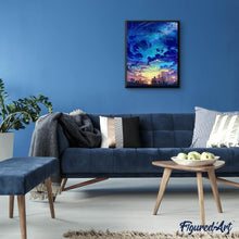 Charger l'image dans la galerie, Broderie Diamant | Broderie Diamant - Ville et Grand Ciel | Broderie Ville ville | FiguredArt