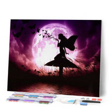 Charger l'image dans la galerie, Broderie Diamant | Broderie Diamant - Fée et Pleine Lune | Broderie Romantique romantique | FiguredArt
