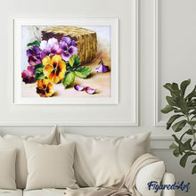 Charger l'image dans la galerie, Broderie Diamant | Broderie Diamant - Pétales de Fleurs | Broderie Fleurs fleurs | FiguredArt