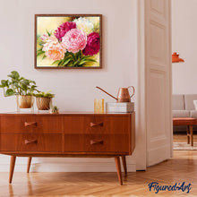 Charger l'image dans la galerie, Broderie Diamant | Broderie Diamant - Fleurs teintes de Rose | Broderie Fleurs fleurs | FiguredArt