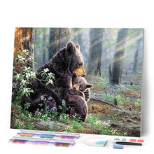 Charger l'image dans la galerie, Broderie Diamant | Broderie Diamant - Famille dOurs | animaux Broderie Animaux ours | FiguredArt