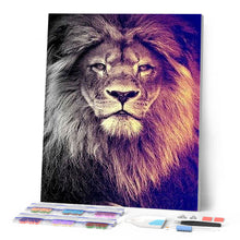Charger l'image dans la galerie, Broderie Diamant | Broderie Diamant - Grand Lion Portrait | animaux Broderie Animaux lions | FiguredArt