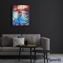 Charger l'image dans la galerie, Broderie Diamant | Broderie Diamant - Sirène dans la mer | Broderie Romantique romantique | FiguredArt