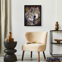 Charger l'image dans la galerie, Broderie Diamant | Broderie Diamant - Visages de Loups | animaux Broderie Animaux lapins loups | FiguredArt