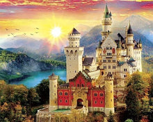 Charger l'image dans la galerie, Broderie Diamant | Broderie Diamant - Chateau en Montagne | Broderie Paysages chateaux montagnes paysages | FiguredArt