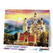 Charger l'image dans la galerie, Broderie Diamant | Broderie Diamant - Chateau en Montagne | Broderie Paysages chateaux montagnes paysages | FiguredArt
