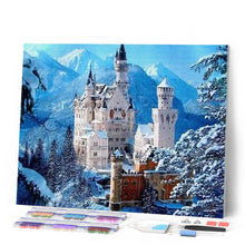 Charger l'image dans la galerie, Broderie Diamant | Broderie Diamant - Chateau en Haute Montagne | Broderie Paysages chateaux montagnes paysages | FiguredArt