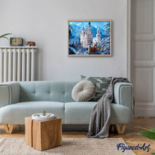 Charger l'image dans la galerie, Broderie Diamant | Broderie Diamant - Chateau en Haute Montagne | Broderie Paysages chateaux montagnes paysages | FiguredArt