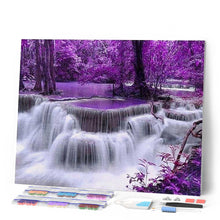Charger l'image dans la galerie, Broderie Diamant | Broderie Diamant - Cascade Violette | Broderie Paysages paysages | FiguredArt