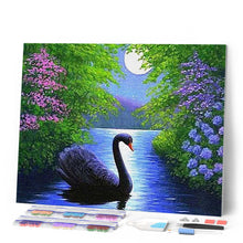 Charger l'image dans la galerie, Broderie Diamant | Broderie Diamant - Cygne | animaux Broderie Animaux cignes oiseaux | FiguredArt