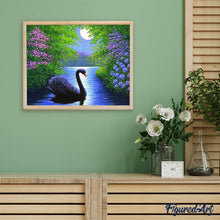 Charger l'image dans la galerie, Broderie Diamant | Broderie Diamant - Cygne | animaux Broderie Animaux cignes oiseaux | FiguredArt