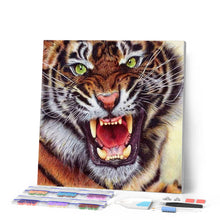 Charger l'image dans la galerie, Broderie Diamant | Broderie Diamant - Dents de Tigre | animaux Broderie Animaux tigres | FiguredArt