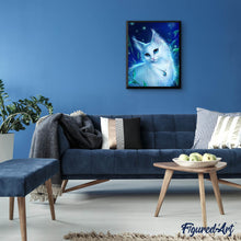 Charger l'image dans la galerie, Broderie Diamant | Broderie Diamant - Chat et collier | animaux Broderie Animaux chats | FiguredArt