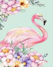 Charger l'image dans la galerie, Broderie Diamant | Broderie Diamant - Flamant Rose | animaux Broderie Animaux flamants roses | FiguredArt